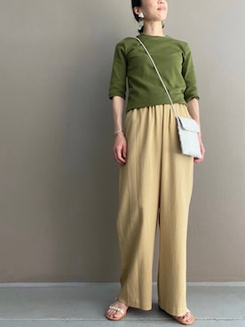 「DRAGON（ドラゴン）のアイテム（バッグ）」を使った、yuka5942さん（レディース・160cm）の春コーディネート