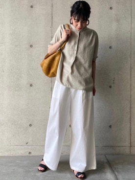 「BEARDSLEY」｜「アイテム（その他シューズ）」を使った、yuka5942さん（レディース・160cm）の夏コーディネート