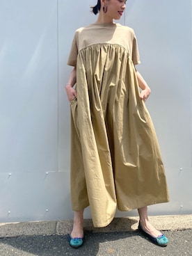 「BEARDSLEY」｜「アイテム（その他シューズ）」を使った、yuka5942さん（レディース・160cm）の夏コーディネート