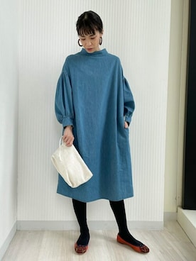 「チュニック」｜「アイテム（財布/小物）」を使った、yuka5942さん（レディース・160cm）の秋コーディネート