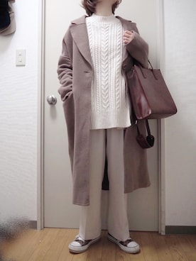 miki☺︎♡さん（レディース・160cm）の冬コーディネート