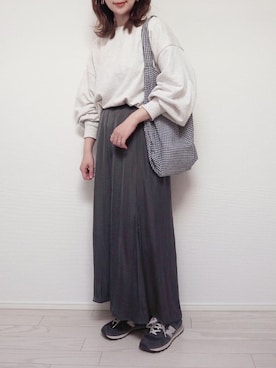 「アイテム（スウェット）」を使った、miki☺︎♡さん（レディース・160cm・30代）の春コーディネート