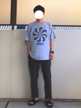 「リラックスパンツ」｜「アイテム（腕時計）」を使った、zushiさん（メンズ・166cm）の秋コーディネート