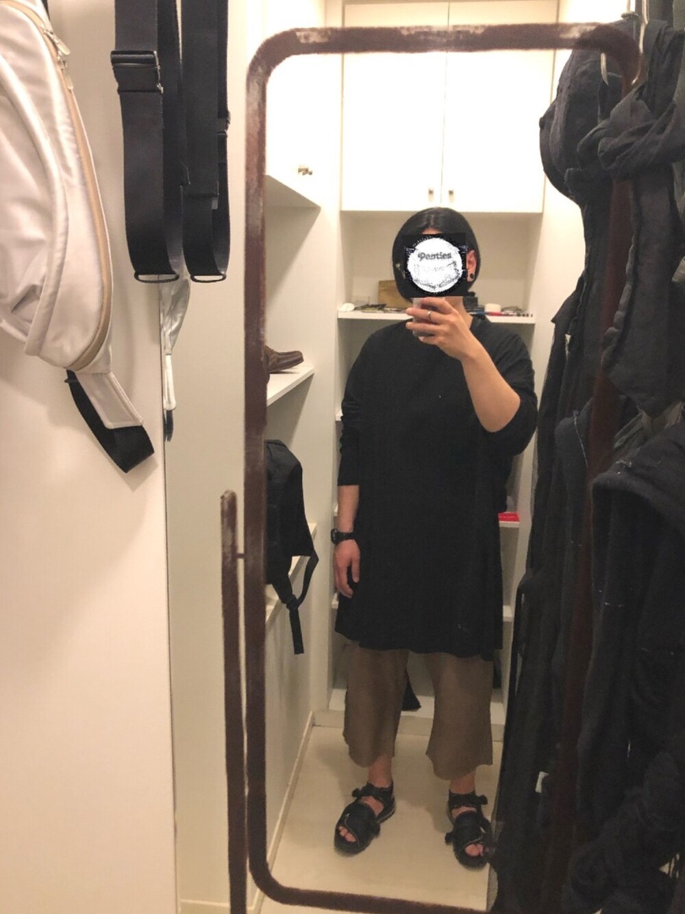 「GROUND Y、name.、RICK OWENS、Y-3」｜「Y-3のM JERSEY ZIP TANK TOP（タンクトップ、ブラック系）」を使った、iinioiさん（メンズ・170cm）の春コーディネートの1枚目の写真