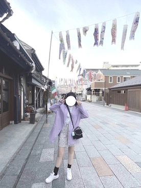 「me（ミイ）のアイテム」を使った、りんたんさん（レディース・152cm）の春コーディネート