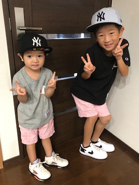 「きょうだいコーデ」｜ハマ蓮さん（メンズ・169cm）の秋コーディネート