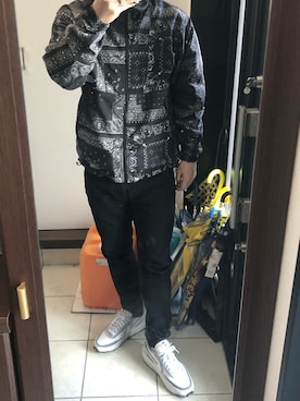 「ノースフェイス」｜ハマ蓮さん（メンズ・169cm）の春コーディネート