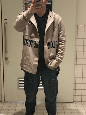 「430（フォーサーティ）のアイテム（トップス）」を使った、ハマ蓮さん（メンズ・169cm）の春コーディネート