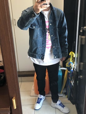 「nike sb 」｜「アイテム（ジャケット/アウター）」を使った、ハマ蓮さん（メンズ・169cm）の春コーディネート