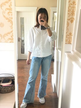 「日系极简」｜「アイテム（腕時計）」を使った、立花雨树さん（レディース・155cm）の春コーディネート
