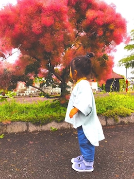 「StompStamp（ストンプスタンプ）のアイテム」を使った、まるがおさん（キッズ・90cm）の夏コーディネート