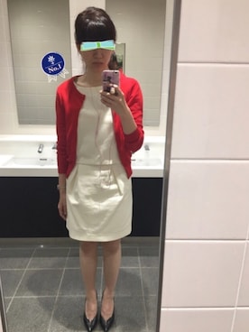 「おでかけ」｜「アイテム（セットアップ）」を使った、yumikeさん（レディース・168cm）の夏コーディネート