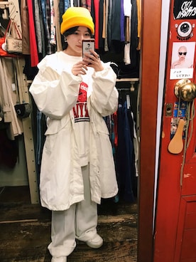 「Otto（オットー）のアイテム（帽子）」を使った、Shionさん（レディース・156cm）の秋コーディネート