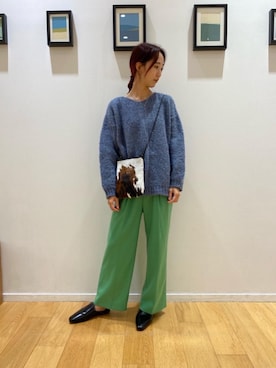 「TRICOTS JEAN MARC（トリコットジーンマルク）のアイテム（ニット/セーター）」を使った、ueda2721さん（レディース・160cm）の秋コーディネート