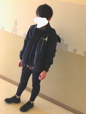 「Subciety（サブサエティ）のアイテム（ナイロンジャケット）」を使った、ShoRaさん（メンズ・179cm）の春コーディネート