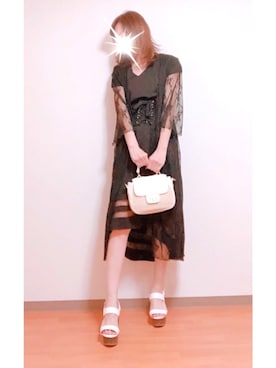 「GRAFFITI（グラフティ）のアイテム」を使った、yukky さん（レディース・168cm）の春コーディネート