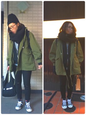 mitsuoさん（レディース・162cm）の冬コーディネート