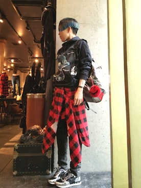 「ROYAL FLASH（ロイヤルフラッシュ）のアイテム（財布/小物）」を使った、あやさん（レディース・170cm）の秋コーディネート
