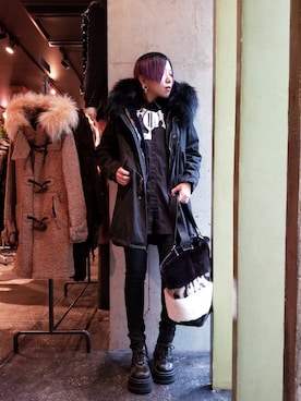 あやさん（レディース・170cm）の冬コーディネート