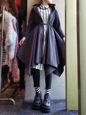 「roar（ロアー）のアイテム（ジャケット/アウター）」を使った、あやさん（レディース・170cm）の冬コーディネート