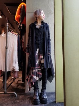 「レイヤードstyle」｜あやさん（レディース・170cm）の冬コーディネート