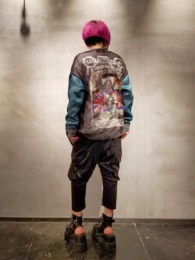 「SHARE SPIRIT（シェアースピリット）のアイテム（ブルゾン）」を使った、あやさん（レディース・170cm）の春コーディネート