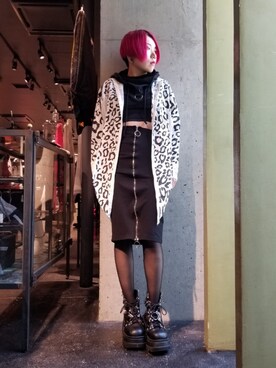 「KMRii」｜「アイテム（アクセサリー）」を使った、あやさん（レディース・170cm）の春コーディネート