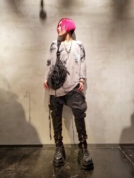 「KMRii」｜「アイテム（アクセサリー）」を使った、あやさん（レディース・170cm）の春コーディネート