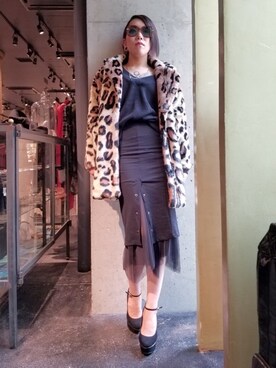 「ROYAL FLASH（ロイヤルフラッシュ）のアイテム（その他アウター）」を使った、あやさん（レディース・170cm）の夏コーディネート
