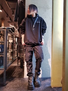 「SUPERTHANKS」｜「アイテム（レッグウェア）」を使った、あやさん（レディース・170cm）の秋コーディネート