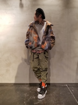 「A.A.Spectrum（エーエースペクトラム）のアイテム（ジャケット/アウター）」を使った、あやさん（レディース・170cm）の冬コーディネート