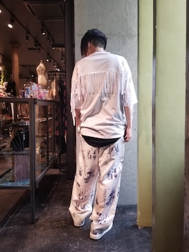 「Azuma.（アズマ）のアイテム（パンツ）」を使った、あやさん（レディース・170cm）の春コーディネート