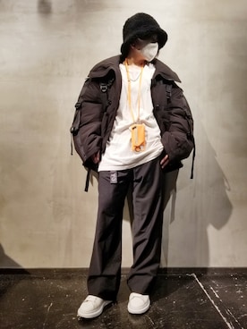 「ajew（エジュー）のアイテム（アクセサリー）」を使った、あやさん（レディース・170cm）の秋コーディネート