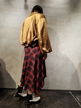 「KMRii（ケムリ）のアイテム」を使った、あやさん（レディース・170cm）の秋コーディネート
