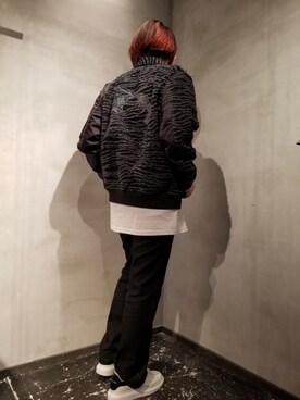 「roarguns（ロアーガンズ）のアイテム（ジャケット/アウター）」を使った、あやさん（レディース・170cm）の秋コーディネート