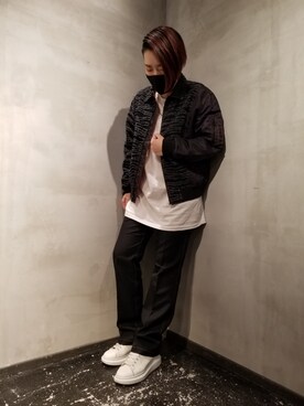 「roarguns（ロアーガンズ）のアイテム（ジャケット/アウター）」を使った、あやさん（レディース・170cm）の秋コーディネート