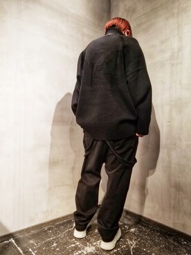 「ISAMU KATAYAMA BACKLASH（イサムカタヤマバックラッシュ）のアイテム」を使った、あやさん（レディース・170cm）の冬コーディネート