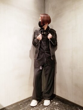 「KMRii（ケムリ）のアイテム」を使った、あやさん（レディース・170cm）の冬コーディネート