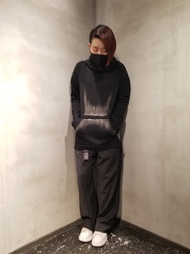 「KMRii（ケムリ）のアイテム」を使った、あやさん（レディース・170cm）の冬コーディネート