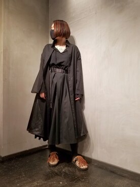 「ADDICT NOIR（アディクトノアー）のアイテム（ジャケット/アウター）」を使った、あやさん（レディース・170cm）の冬コーディネート