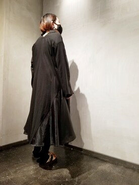 「ADDICT NOIR（アディクトノアー）のアイテム（ジャケット/アウター）」を使った、あやさん（レディース・170cm）の冬コーディネート