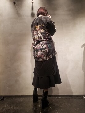 「ADDICT NOIR（アディクトノアー）のアイテム」を使った、あやさん（レディース・170cm）の春コーディネート