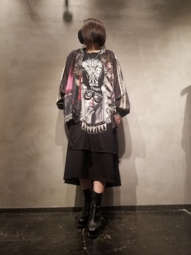 「ADDICT NOIR（アディクトノアー）のアイテム」を使った、あやさん（レディース・170cm）の春コーディネート