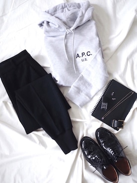 「ジョガーパンツ」｜atelier bloomさん（レディース・152cm）の冬コーディネート