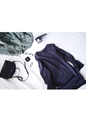 「Alpha Industries（アルファインダストリーズ）のアイテム」を使った、atelier bloomさん（レディース・152cm）の春コーディネート