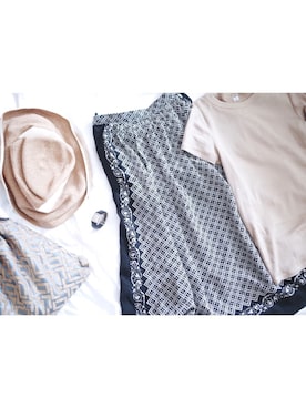 「VINTAGE（ヴィンテージ）のアイテム（スカート）」を使った、atelier bloomさん（レディース・152cm）の夏コーディネート