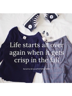 「atelier bloom（アトリエブルーム）のアイテム（アクセサリー）」を使った、atelier bloomさん（レディース・152cm）の秋コーディネート