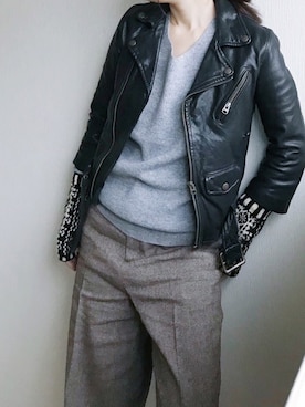 「アイテム（ヘアゴム）」を使った、atelier bloomさん（レディース・152cm）の秋コーディネート