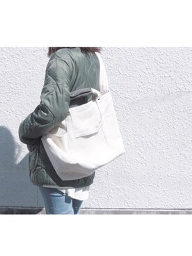 「Alpha Industries（アルファインダストリーズ）のアイテム」を使った、atelier bloomさん（レディース・152cm）の春コーディネート
