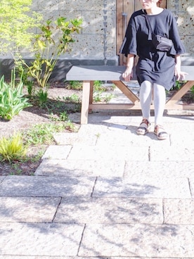 「アイテム（その他、レッド系）」を使った、atelier bloomさん（レディース・152cm）の春コーディネート